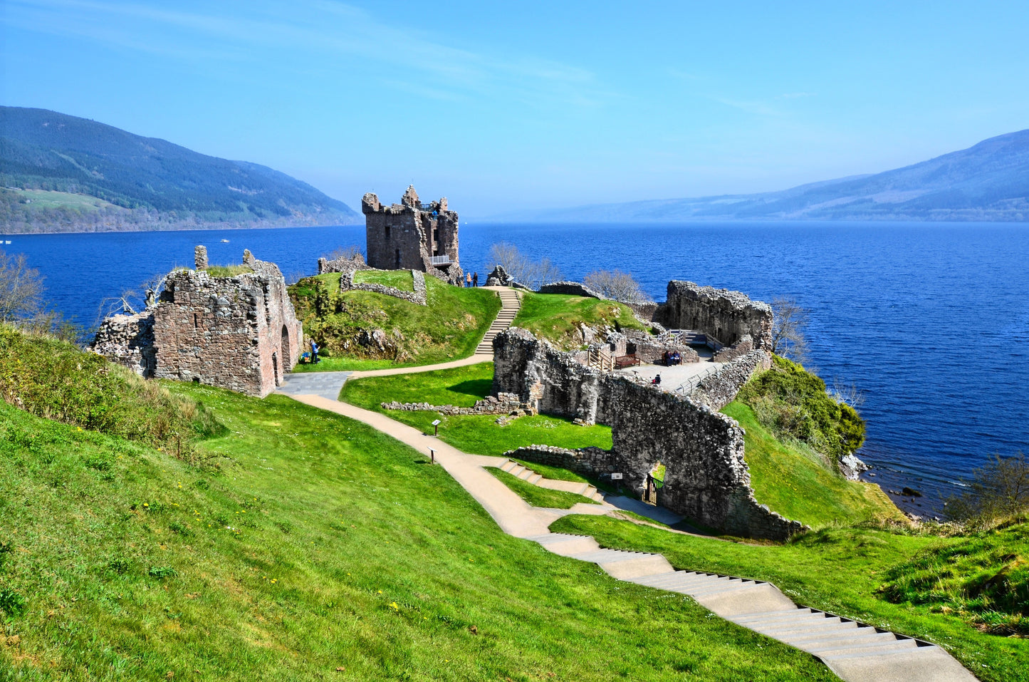 Ruins of Urquhart Castle Scotland Wall Mural