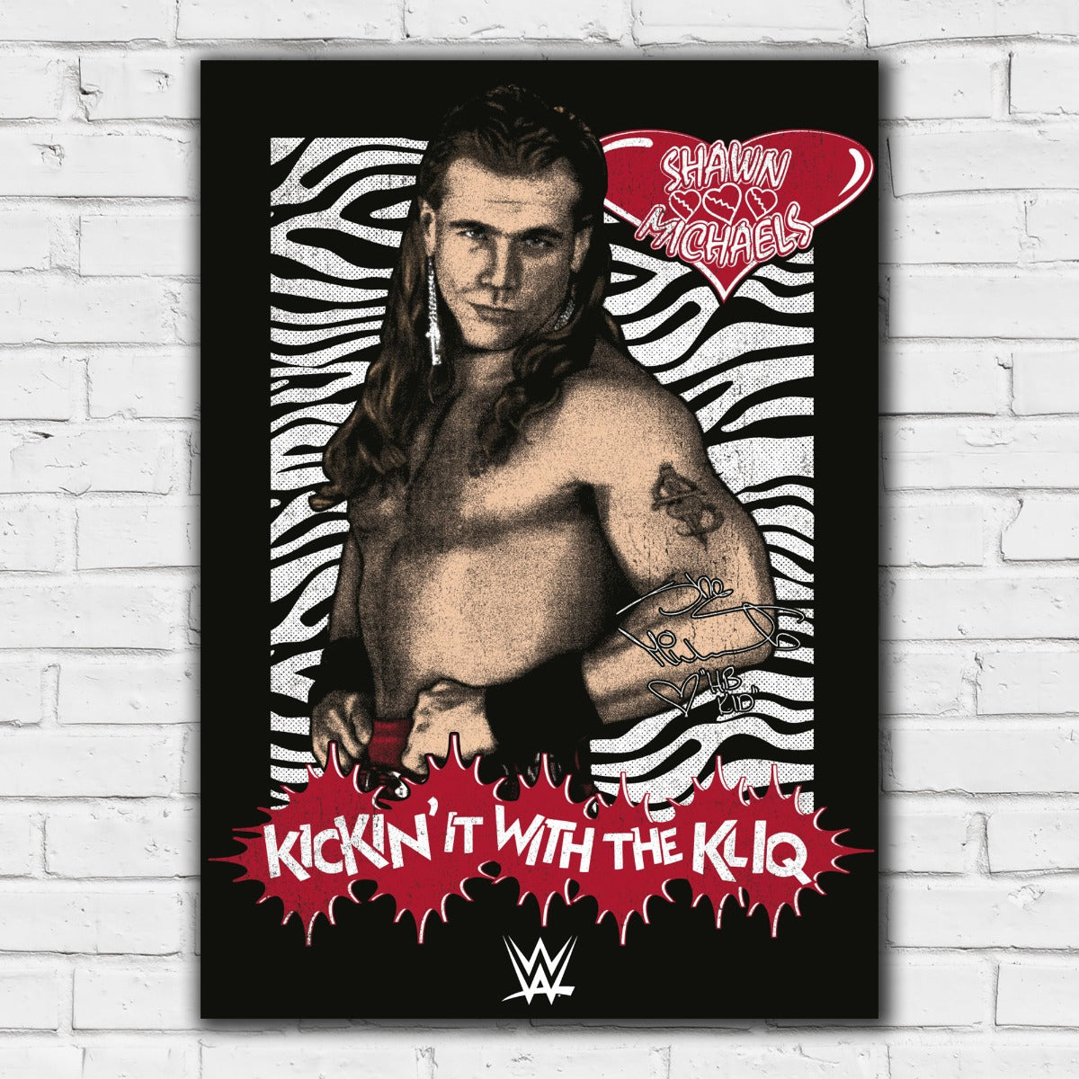 WWE Print - Shawn Michaels Kickin It With The Kliq Poster