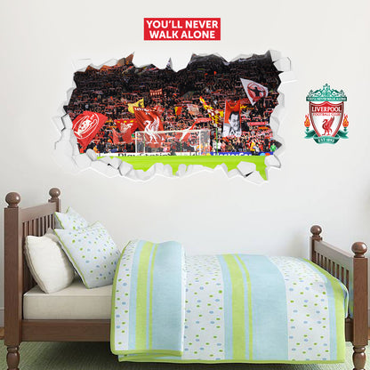 Liverpool Football European Night Smashed Anfield Stadium Mural