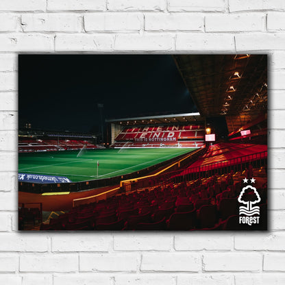 Nottingham Forest FC Print - Night Time Stadium