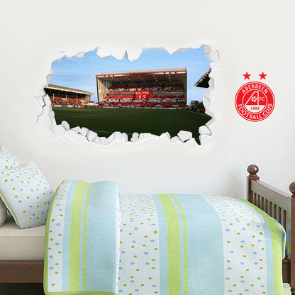 Aberdeen Stadium Smashed Wall Sticker