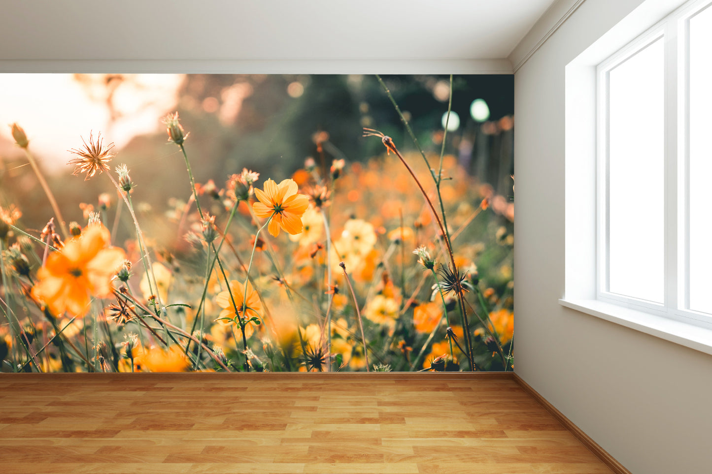 Yellow Flowers Wall Mural